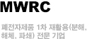 MWRC -  폐전자제품 1차 재활용(분해, 해체, 파쇄) 전문 기업